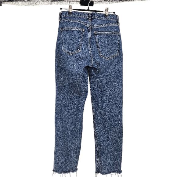 Agolde Kye Jeans Blue Mid Rise Medium Wash Straight Leg Crop Denim Size 23 - Picture 9 of 9